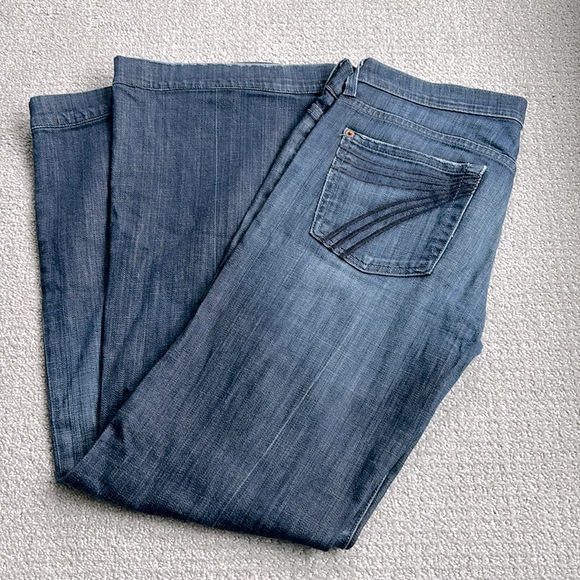 7 For All Mankind Denim - 7 For All Mankind Women's Dojo Flare Wide Leg Jeans